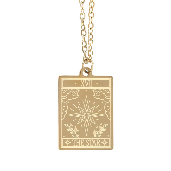 colgante dorado carta tarot la estrella